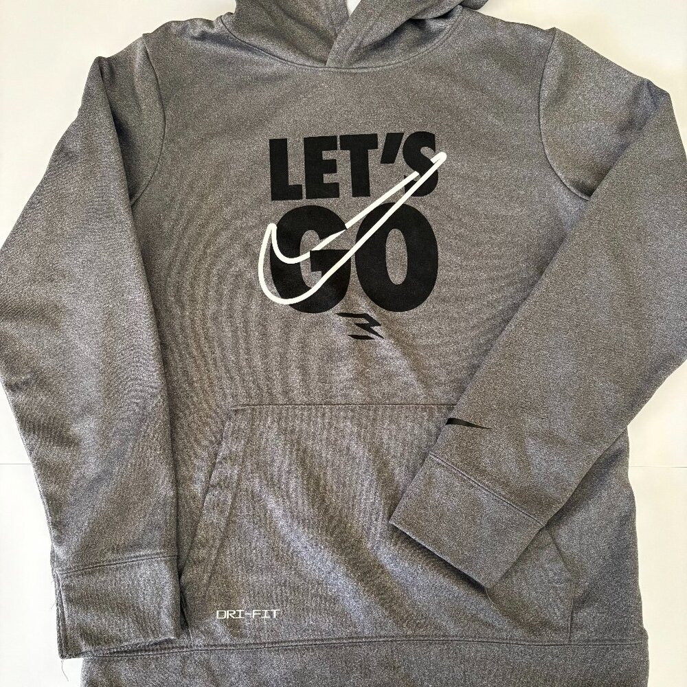 Nike Boys Lets Go DriFit Hoodie Sweatshirt